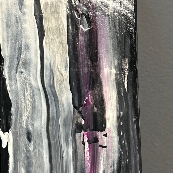 Hand Painted Original Painting Acrylic Canvas 10 X 10 Titled Leather  & Lace‎ - Picture 14 of 14